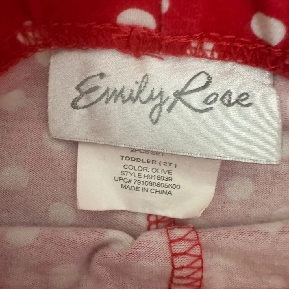 Emily Rose Red and White Santa Holiday Outfit